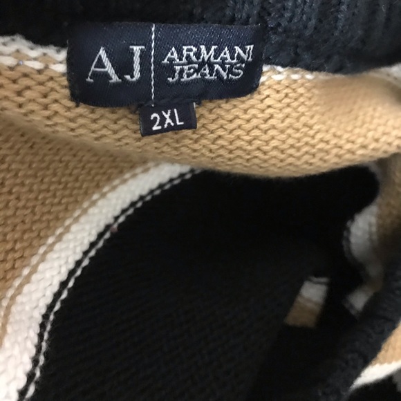 SOLD AJ ARMANI JEANS Mens Pull Over Sweater - Picture 5 of 8